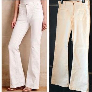 Bell bottom white jeans